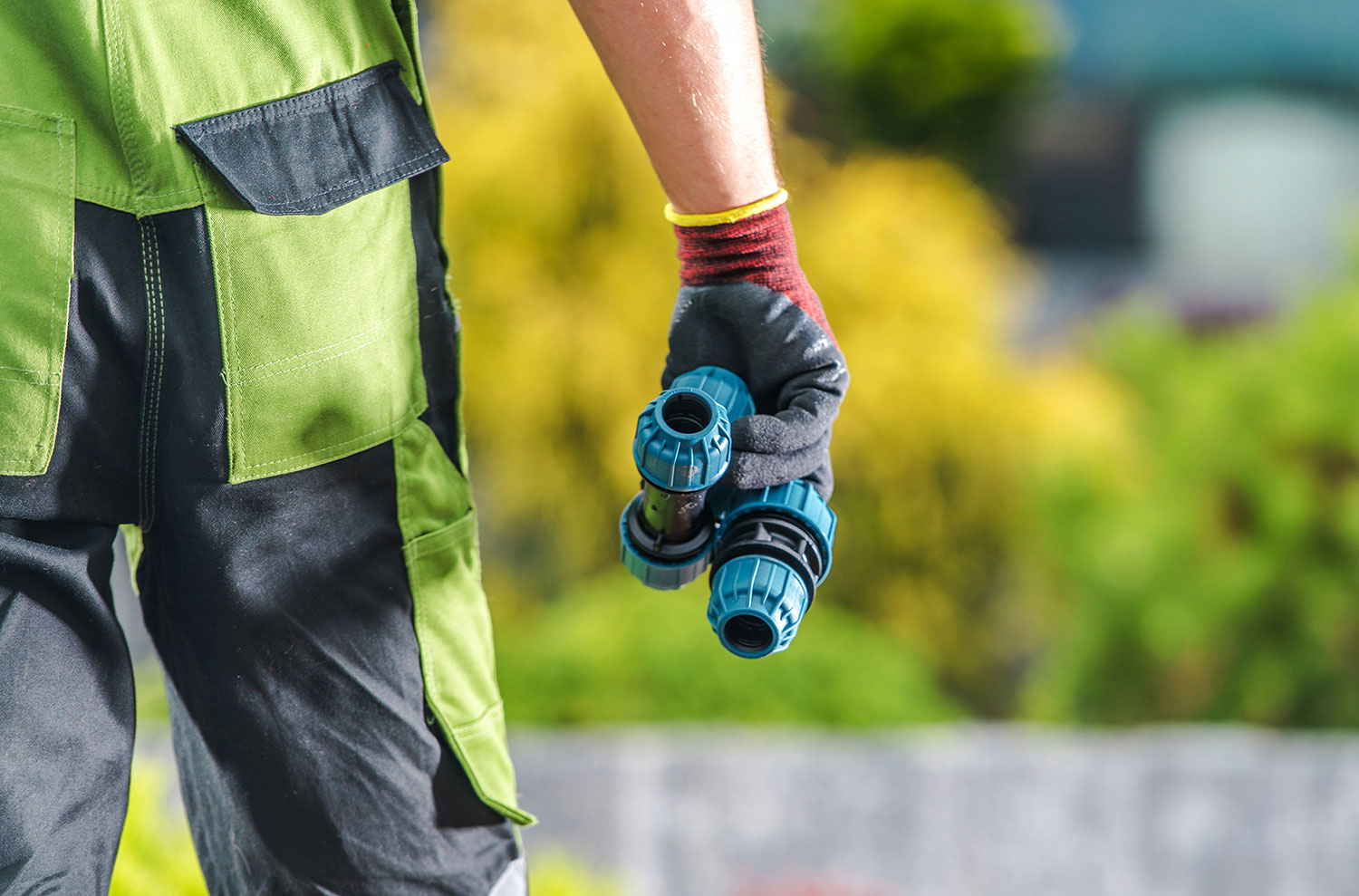 Réparation d'un système d'irrigation